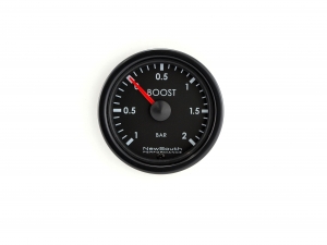 Indigo -1 to +2 Bar Metric Boost Gauge