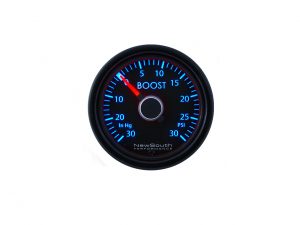 Mk5 Indigo 30 InHg 30 PSI Boost Gauge